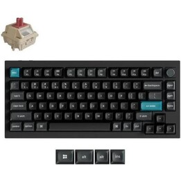 Keychron Q1U-M1 4894979042835 75% wireless mech keyboard 8K ZMK RGB gasket Milk switches black
