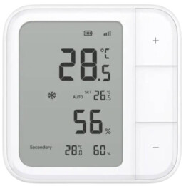 Sensor inteligente de temperatura e humidade Aqara W100 com ecrã LCD branco