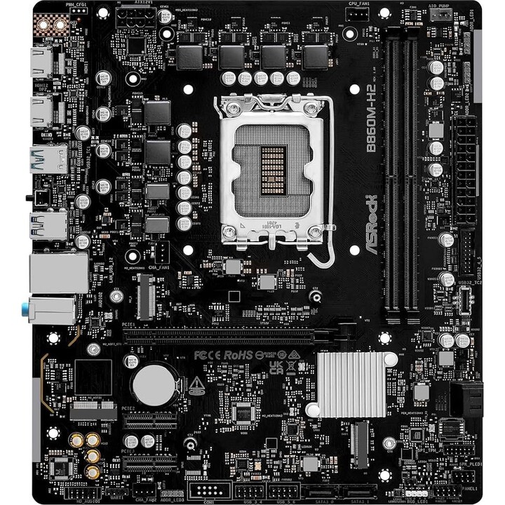 ASRock B860M-H2 90-MXBS0-A0UAYZ mATX LGA1851 B860 DDR5-8333+ PCIe5 M.2 2xHDMI nero