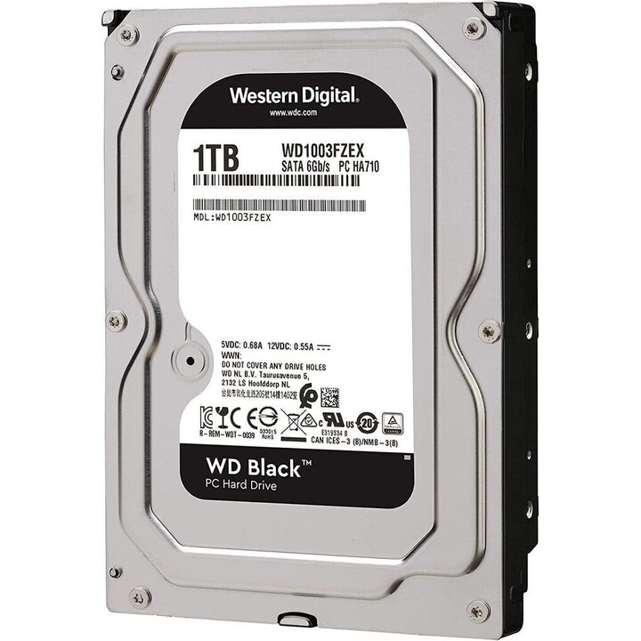 Western Digital WD1003FZEX 1TB 3.5" SATA3 7200rpm 64MB caché WD Black rendimiento HDD