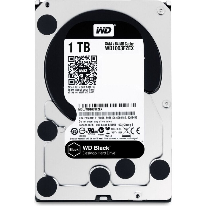 Western Digital WD1003FZEX 1TB 3.5" SATA3 7200rpm 64MB cache WD Black performance HDD