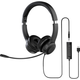 Acer AHW154 Office Headset USB Negros