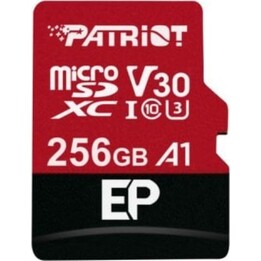 Carte microSD Patriot PEF256GEP31MCX 256 Go Classe 10 U3 V30 100 Mo/s