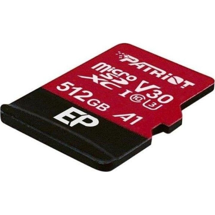 Scheda microSDXC Patriot EP V30 A1 512 GB 90 MB/s Classe 10 U3 V30 con adattatore SD