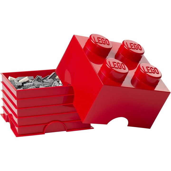 Lego Storage Brick 4 Red