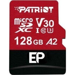 Patriot EP A2 128 GB Class 10 U3 V30 schwarz rote microSDXC-Karte mit Schreibschutz