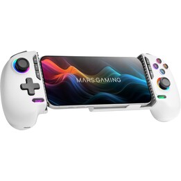 Mars Gaming MGPXPro Bluetooth Gamepad BT+USB Multiplatform Hall Effect White