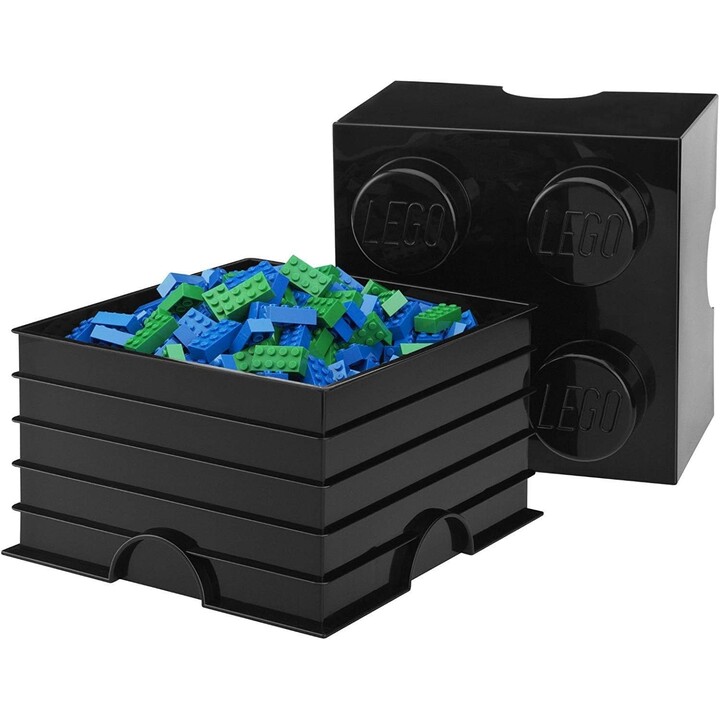 Lego Storage Brick 4 Preto