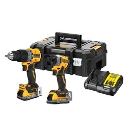 DEWALT DCK2050E2T-QW Bohrschrauber-Set 18V XR POWERSTACK schwarz