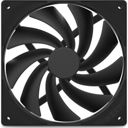 Ventola PWM da 140 mm con flusso d'aria silenzioso NZXT F140Q nera