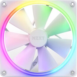 NZXT F140 RGB 140mm PWM 18 LED White Customizable Auxiliary Fan