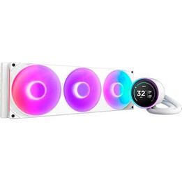 NZXT Kraken Elite 420 Liquid Cooling Kit RGB LCD Display White