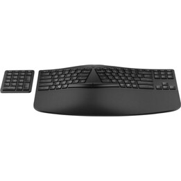 HP 960 Wireless Keyboard, Ergonomic Full Size, 20 Programmable Keys, Black, Bluetooth RF
