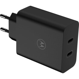 Motorola TurboPower 125W Carica rapida Nero - Caricatore dual USB Tipo C con cavo da 2 m
