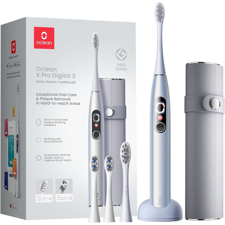 Oclean X Pro Digital Set Silber - Cepillo de Dientes Electrico