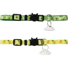 2 colliers Jaune/Vert de reconnaissance pour mangeoires et abreuvoirs CATLINK 