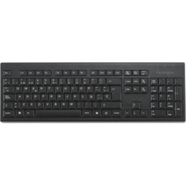 Kensington KB150 EQ Wireless Keyboard, Black, Spanish QWERTY, Spill-Resistant and AES Encrypted