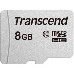 Carte mémoire Transcend microSDHC 300S 8GB Class 10 avec jusqu'à 95/45 MB/s