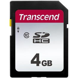 Transcend Memory SDHC 4GB C10/TS4GSDC300S