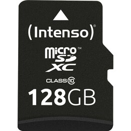 Intenso Micro SDXC Memory 128GB C10/C/Adapter 3413491