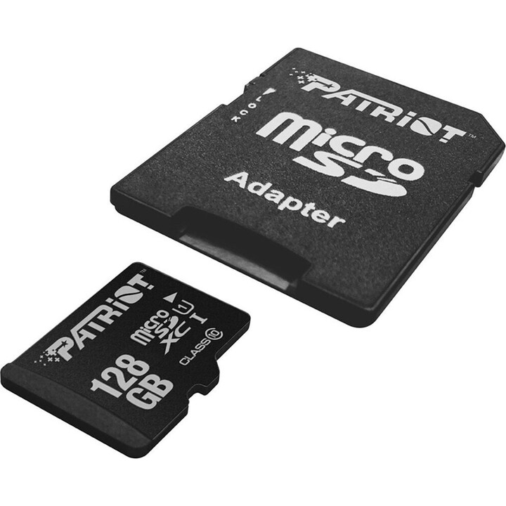 Patriot PSF128GMDC10 Scheda MicroSD UHS-I Classe 10 da 128 GB, 80 MB/s, Nera