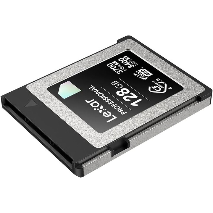 Scheda Lexar Professional CFexpress 4.0 Type-B da 128GB, velocità di lettura fino a 3700 MB/s, scrittura fino a 3400 MB/s. Vpg 