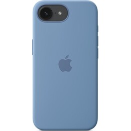 Apple iPhone 16e Winterblaue Silikonhülle, Mikrofaser und recyceltes Silikon, 6,1″