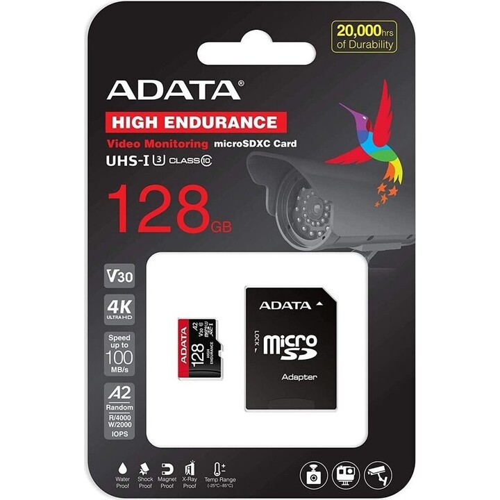 ADATA 128GB MicroSDXC UHS-I Class 10 Flash Memory