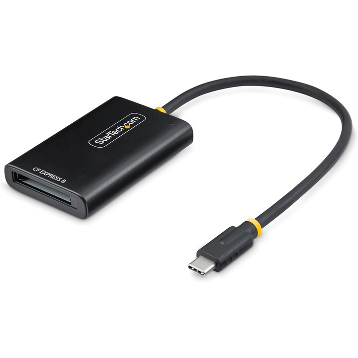 Leitor de Cartões Compactos de Alumínio 10Gbps Startech USB-C CFexpress Tipo B, Preto
