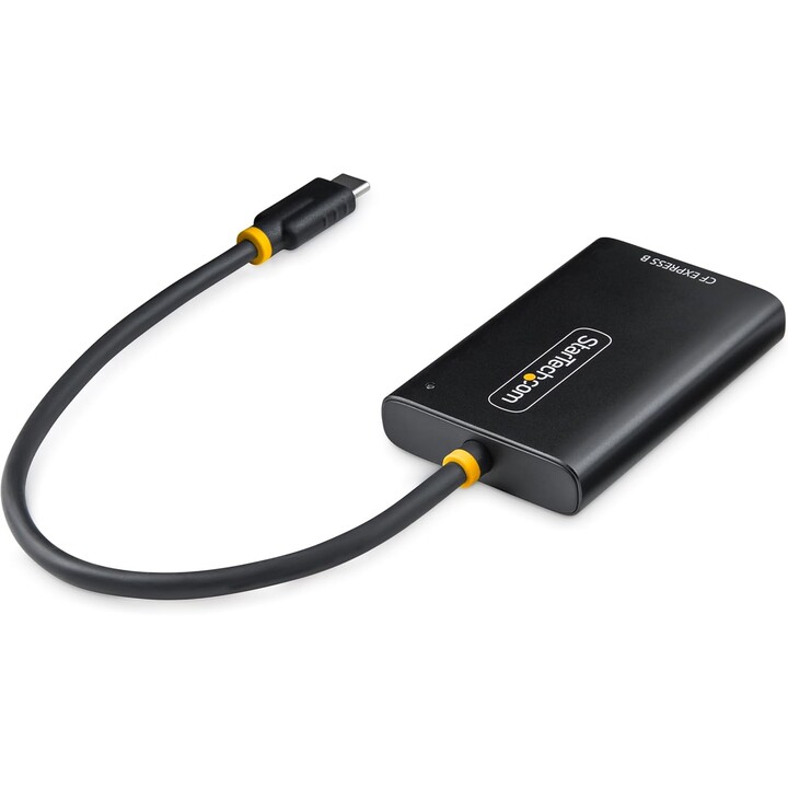 Leitor de Cartões Compactos de Alumínio 10Gbps Startech USB-C CFexpress Tipo B, Preto