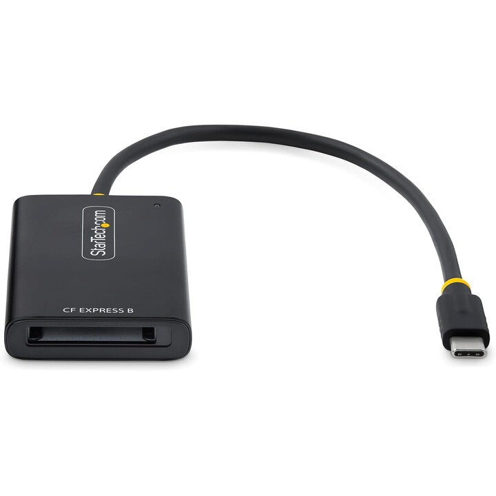 Leitor de Cartões Compactos de Alumínio 10Gbps Startech USB-C CFexpress Tipo B, Preto
