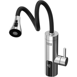 Chauffe-eau instantané Teesa avec bec flexible TSA4107 en métal