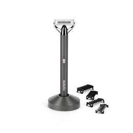 BaByliss Super-X Metal OT996E Beard Trimmer, Battery Operated, 5mm, Wet & Dry, Silver