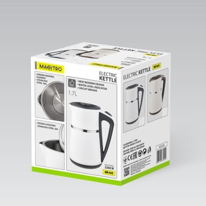 Maestro MR-030 beige Hervidor eléctrico 1,7 l 2200 W Beige
