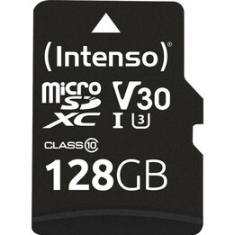 Scheda MicroSD Intenso UHS-I Professional da 128 GB, microSDXC, U3, UHS-I