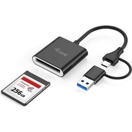 Lecteur de carte externe Equip usb 3.2 double connexion usb-a et usb-c cf 10gbps