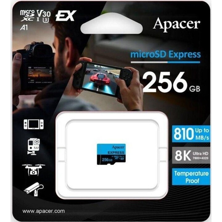 Carte mémoire Apacer 256 Go UHS-I/Classe 10/810 Mo/s