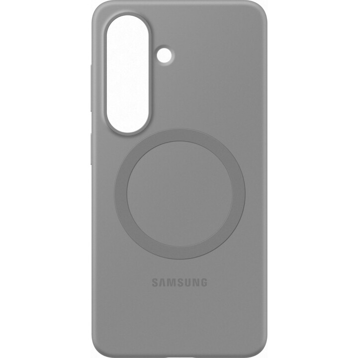 Samsung Galaxy S26 Silikon Magnet Qi2 Hülle Grau