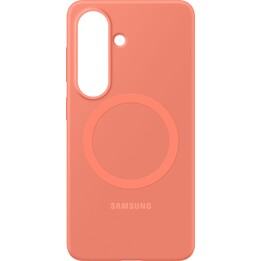Capa magnética de silicone Qi2 para Samsung Galaxy S26 vermelha