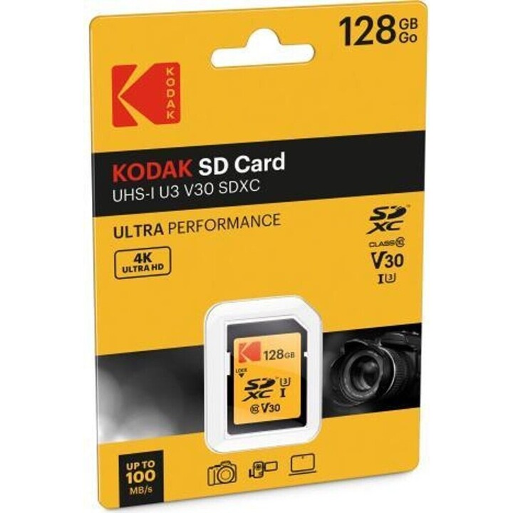 Cartão Kodak 128GB UHS-I U3 V30 Ultra