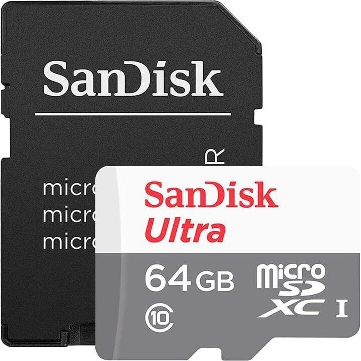 Tarjeta microSD 64GB Sandisk Ultra Clase 10 Adaptador