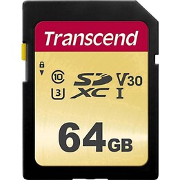 Tarjeta 64GB Trascend SDXC SDC500S 95/60 MB/s