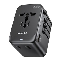 UNITEK P1122ABK01 adaptador de enchufe eléctrico Universal Negro