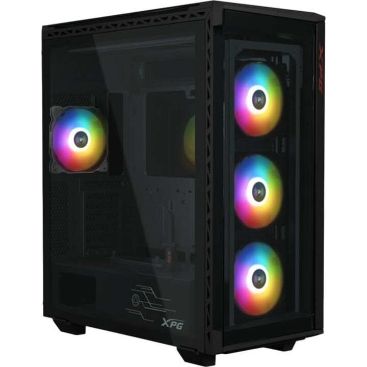 Torre PC Torre XPG BATTLECRUISER II ST ATX/EATX Vidrio Templado Iluminación RGB Negra
