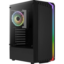 Caja Pc Aerocool Bionic G-V2 Tg Gaming Negro, Vidrio Templado