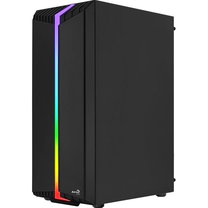 Aerocool Bionic G-V2 Tg Gaming PC Gehäuse, Schwarz, gehärtetes Glas