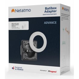 Telecamere di sicurezza Netatmo NPC-BAT-W e anello adattatore per montaggio domestico
