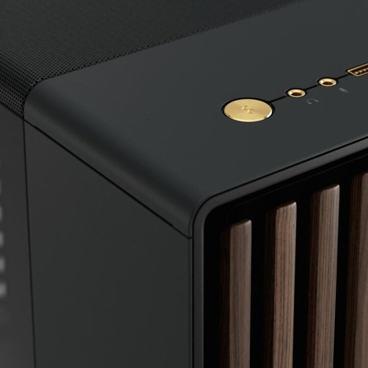 Fractal Design North XL TG Charcoal Dark PC Case with tempered glass and wooden front