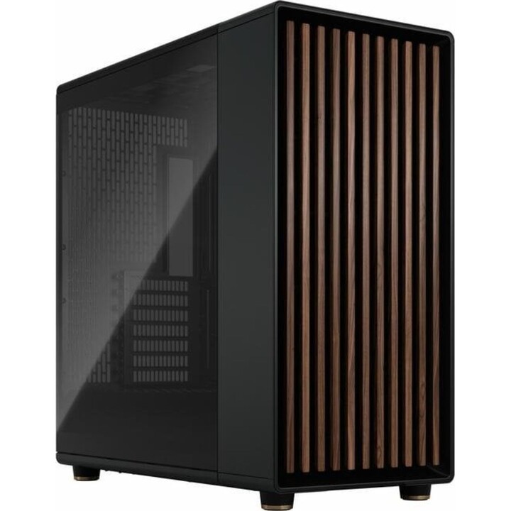 Fractal Design North XL TG Charcoal Dark PC Case with tempered glass and wooden front