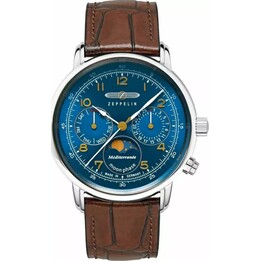 Zeppelin Méditerranée Fasi Lunari 36mm Marrone